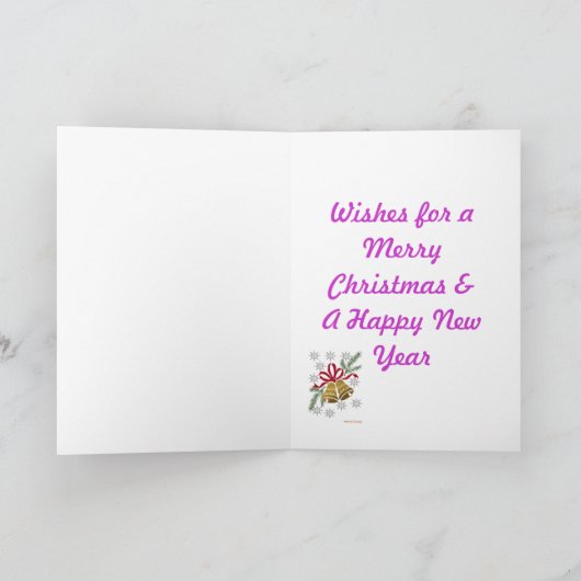 Carte de Noël de lavande (Intérieur)