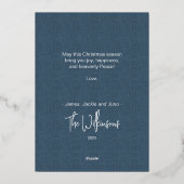 Carte de Noël de l'écureuil géant (Verso)