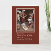 Carte de Noël de l'église de naissance de l'enfant (Devant)