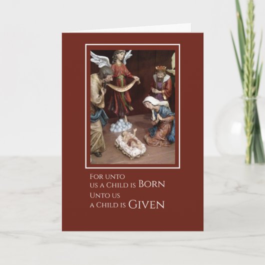 Carte de Noël de l'église de naissance de l'enfant (Devant)