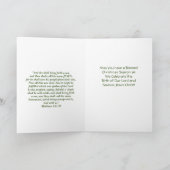 Carte de Noël de l'Église d'imprimerie victorienne (Intérieur)