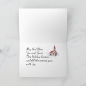 Carte de Noël de l'église du pays (Intérieur)