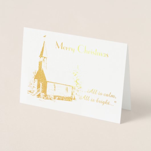 Carte de Noël de l'église (huile) (Devant)