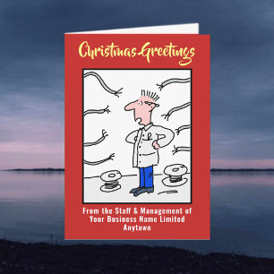 Carte de Noël de l'électricien ou de l'entreprise 