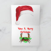 Carte de Noël de l'ennemi géant (Intérieur)