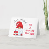 CARTE DE NOËL DE L'ENSEIGNANT (Devant)