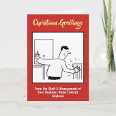 Carte de Noël de l'entreprise de plomberie et de c (Devant)