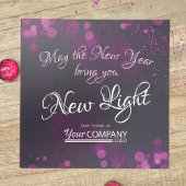 Carte de Noël de l'entreprise Violet Lights