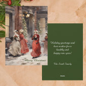 Carte de Noël de l'époque victorienne