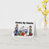 Carte de Noël de l'équipe des SMU sauvant le Père  (Fleur jaune)