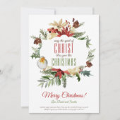 Carte de Noël de l'Esprit de couronne de Noël du C (Devant)