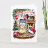 Carte de Noël de l'esprit de vacances (Devant)