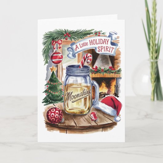 Carte de Noël de l'esprit de vacances (Devant)