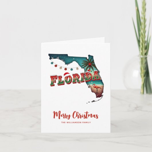 Carte de Noël de l'État de Floride (Devant)