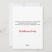 Carte de Noël de l'État de Floride (Dos)