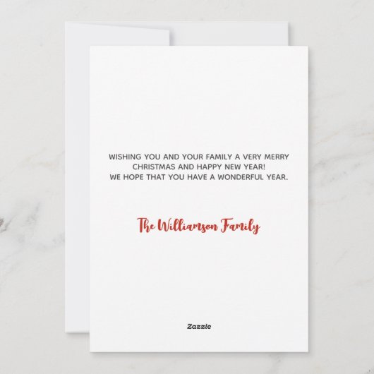 Carte de Noël de l'État de Floride (Dos)