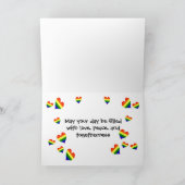 Carte de Noël de LGBT pour l'ami et son associé (Intérieur)