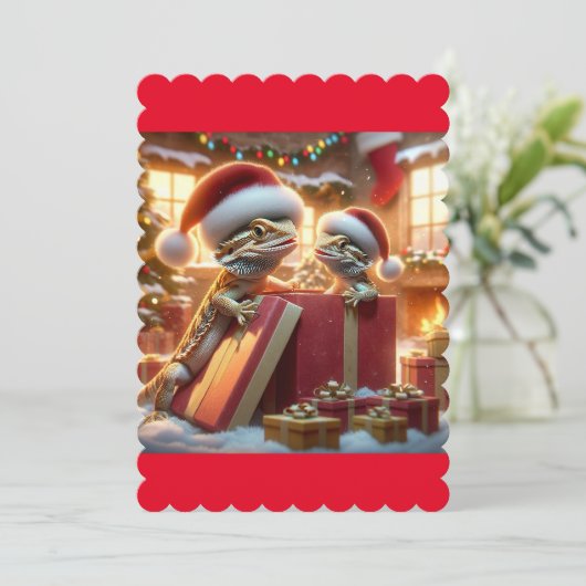 Carte de Noël de l'hardie (Debout devant)