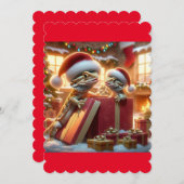 Carte de Noël de l'hardie (Devant / Derrière)