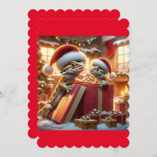 Carte de Noël de l'hardie (Devant / Derrière)