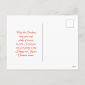 Carte de Noël de l'homme de neige de vacances (Dos)