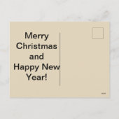 Carte de Noël de licorne (Dos)