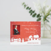 Carte de Noël de l'immobilier (Debout devant)