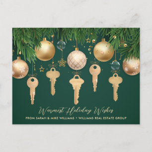Carte de Noël de l'Immobilier Golden Keys
