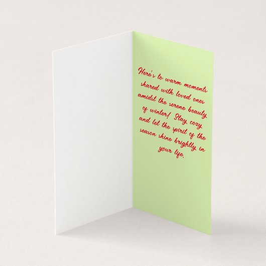 Carte de Noël de locomotive à vapeur classique (Inside)