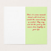 Carte de Noël de locomotive à vapeur classique (Inside Unfolded)