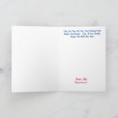 Carte de Noël de l'officier de police (Intérieur)