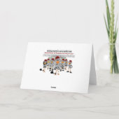 Carte de Noël de l'oiseau de prison (Dos)