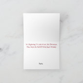 Carte de Noël de l'optométriste silhouette de lune (Intérieur)