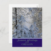 Carte de Noël de l'Oregon /cartes postales spécifi (Devant / Derrière)