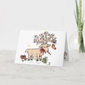 Carte de Noël de l'orignal de Noël (Devant)