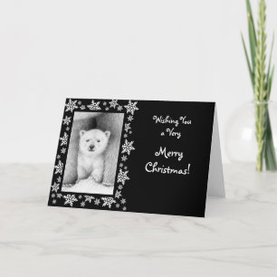 Carte de Noël de l'ours polaire