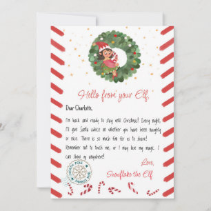 carte de Noël de lutin