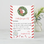 Carte de Noël de lutin (Debout devant)