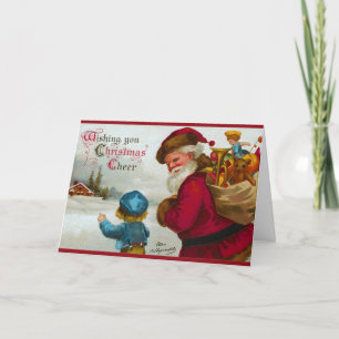 Carte de Noël de ma maison Père Noël