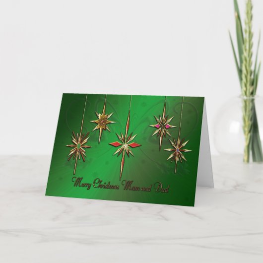 Carte de Noël de maman et de papa (Devant)