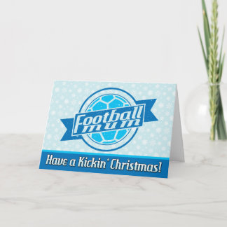 Carte de Noël de maman football