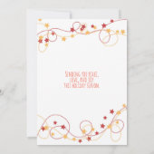 Carte de Noël de manchot dans un globe de neige (Dos)