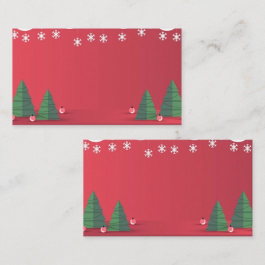 Carte de Noël de mariage (Devant / Derrière)