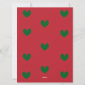 Carte de Noël de mariage avec "Save the Date" (Dos)