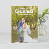 Carte de Noël de mariage de petit Noël (Debout devant)