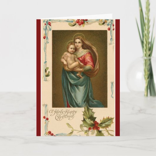 Carte de Noël de Marie et Jésus (Devant)