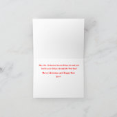 Carte de Noël de mastiff (Intérieur)