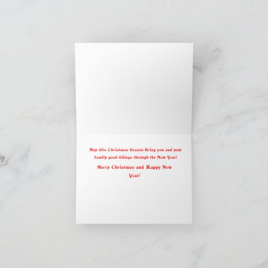 Carte de Noël de mastiff (Intérieur)