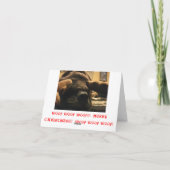 Carte de Noël de mastiff (Dos)