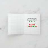 Carte de Noël de maths (Intérieur)